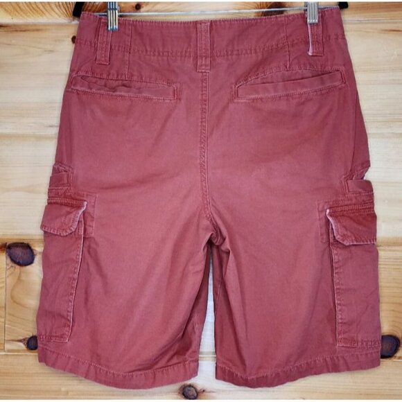 Men's Red Camel 8 Pocket Cargo Shorts, Size 31, Color Burnt Orange - Picture 9 of 16